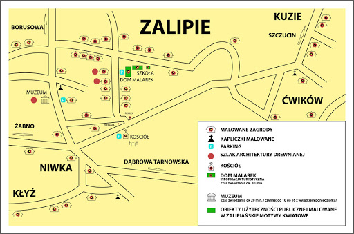 Zalipie mapa