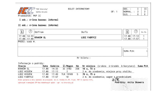 pociągiem po Polsce